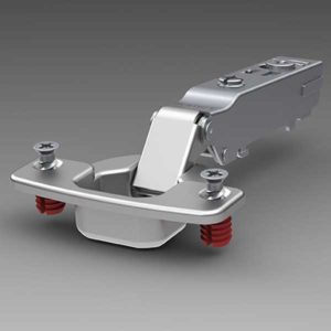 Kuva 2. Saranan kiinnitys oveen ruuvilla ja käpytapilla