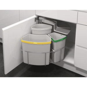 Envi Center jätemekanismi, jätekärry, jätekaappi