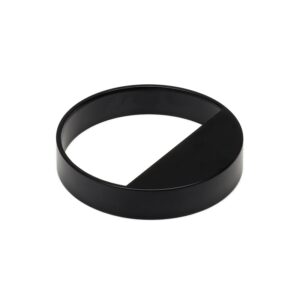 Bau pyöreä 64mm mattamusta läpimitta 90 mm